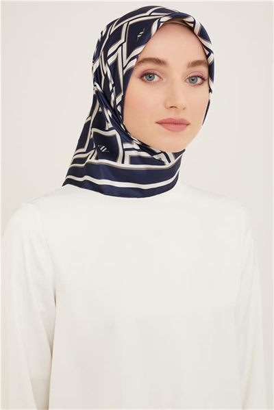 Armine Monogram Desenli Twill İpek Eşarp 24Ya9132 85 88