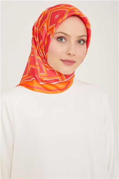 Armine Monogram Desenli Twill İpek Eşarp 24Ya9132 85 85