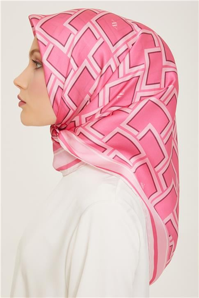 Armine Monogram Desenli Twill İpek Eşarp 24Ya9132 85 36