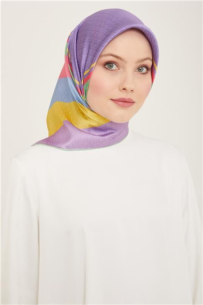 Armine Monogram Desenli Twill İpek Eşarp 24Ya9111 85 82