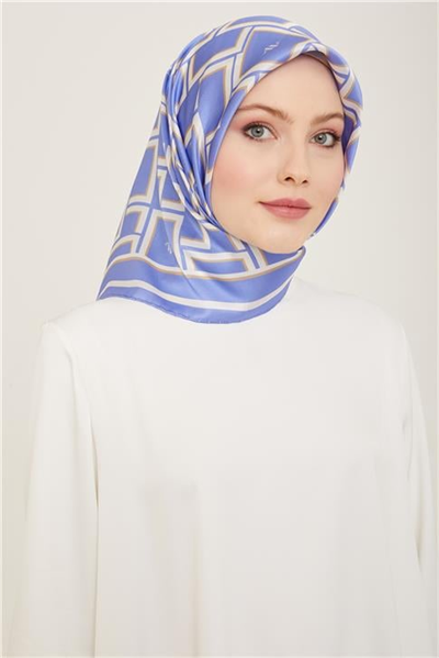 Armine Monogram Desenli Twill İpek Eşarp 24Ya9132 85 80