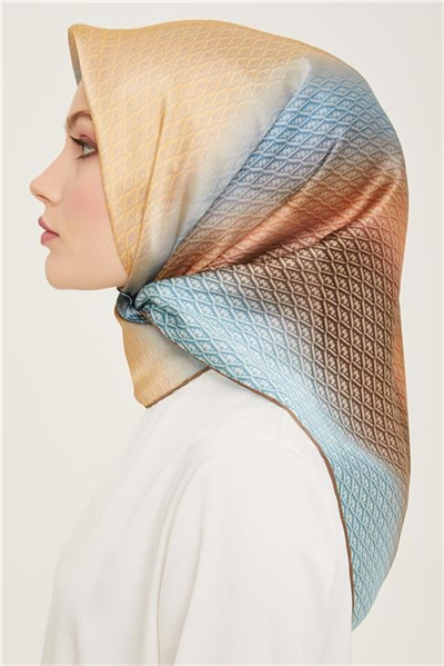 Armine Monogram Desenli Twill İpek Eşarp 24Ya9104 52 09