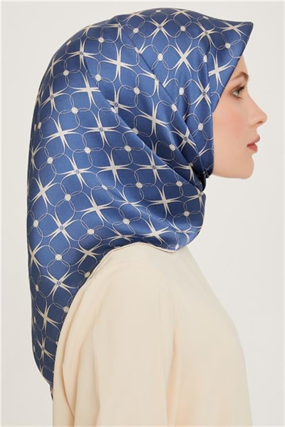 Armine Monogram Desenli Twill Saf İpek Eşarp 9207D 80