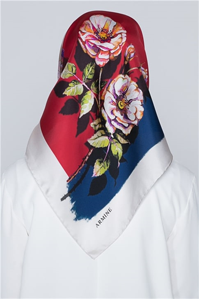 Armine Nostalji Twill İpek Eşarp 18Ya0642 35
