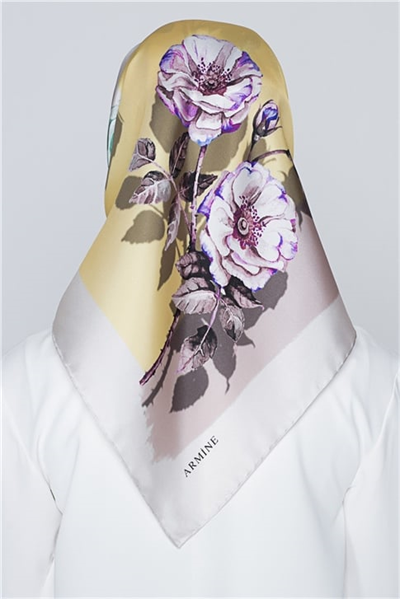 Armine Nostalji Twill İpek Eşarp 18Ya0642 82