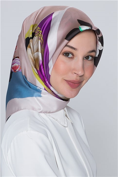 Armine Nostalji Twill İpek Eşarp 18Ya0642 34