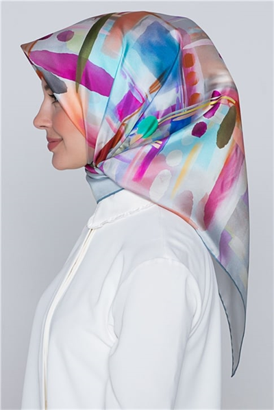 Armine Nostalji Twill İpek Eşarp 18Ya2808 10