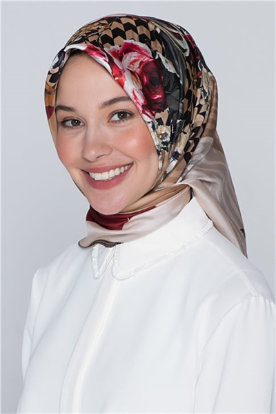 Armine Nostalji Twill İpek Eşarp 18Ya2816 10