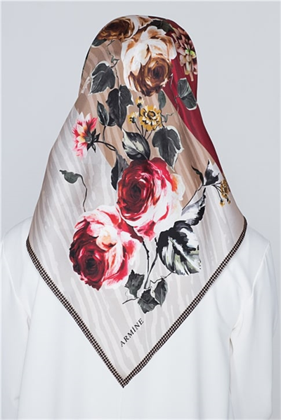 Armine Nostalji Twill İpek Eşarp 18Ya2816 10