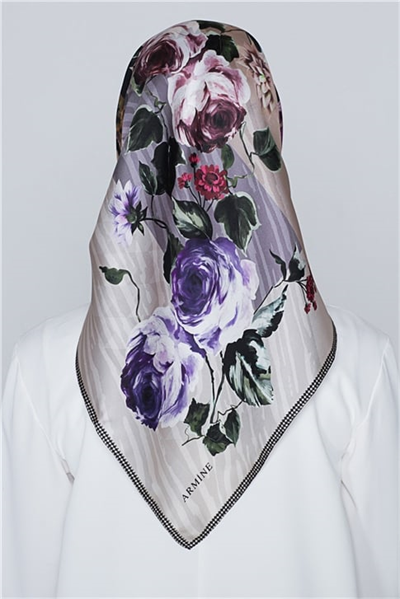 Armine Nostalji Twill İpek Eşarp 18Ya2816 11
