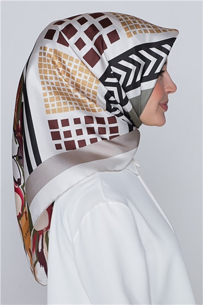 Armine Nostalji Twill İpek Eşarp 18Ya2824 33