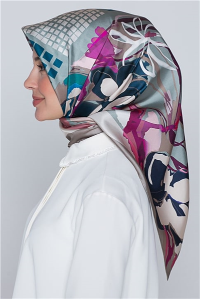 Armine Nostalji Twill İpek Eşarp 18Ya2824 15
