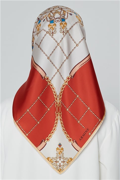 Armine Nostalji Twill İpek Eşarp 18Ya3736 01