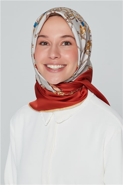 Armine Nostalji Twill İpek Eşarp 18Ya3736 01