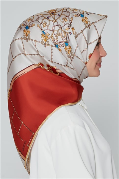 Armine Nostalji Twill İpek Eşarp 18Ya3736 01