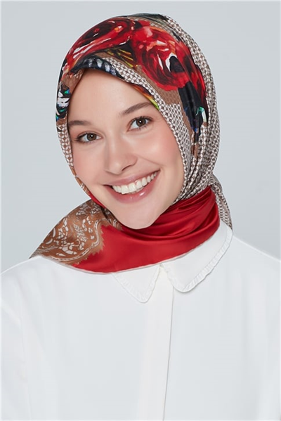 Armine Nostalji Twill İpek Eşarp 18Ya4513 3 03