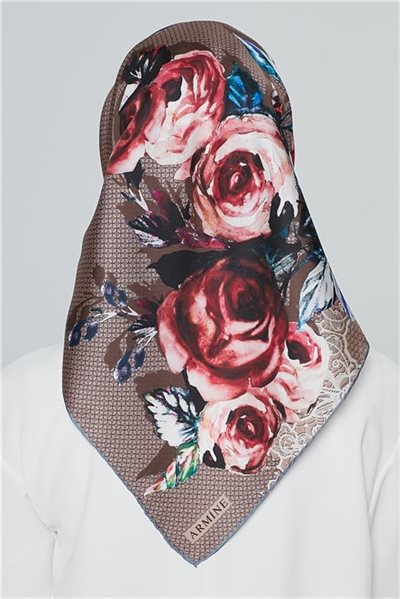 Armine Nostalji Twill İpek Eşarp 18Ya4513 3 14
