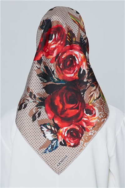 Armine Nostalji Twill İpek Eşarp 18Ya4513 3 03