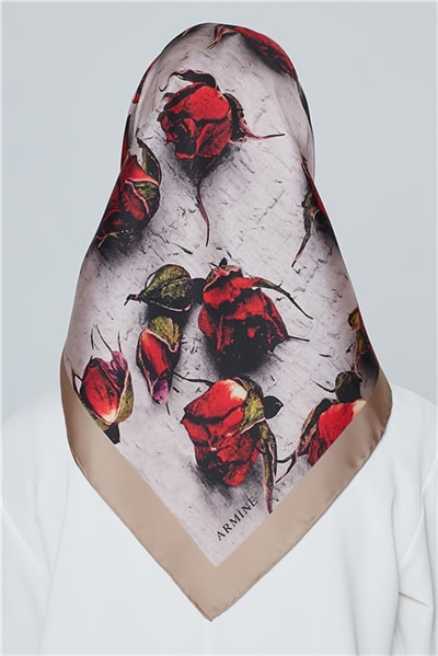 Armine Nostalji Twill İpek Eşarp 18Ya4533 10