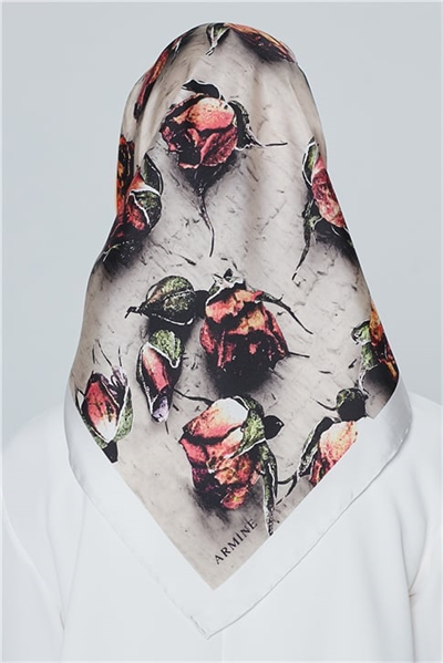 Armine Nostalji Twill İpek Eşarp 18Ya4533 37