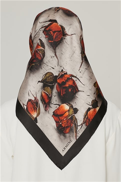 Armine Nostalji Twill İpek Eşarp 18Ya4533 09