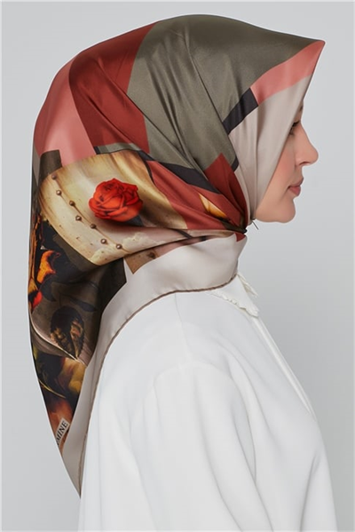Armine Nostalji Twill İpek Eşarp 18Ya7263 36 35