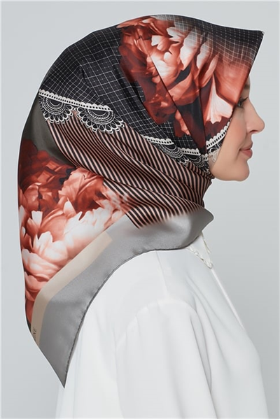 Armine Nostalji Twill İpek Eşarp 18Ya7284 34