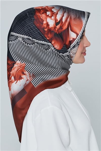 Armine Nostalji Twill İpek Eşarp 18Ya7284 80