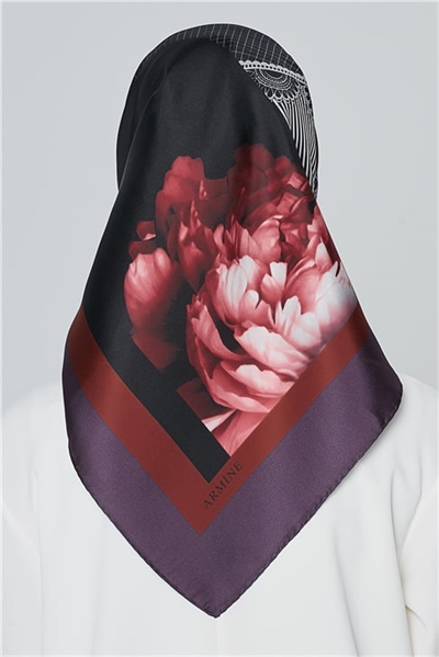 Armine Nostalji Twill İpek Eşarp 18Ya7284 06