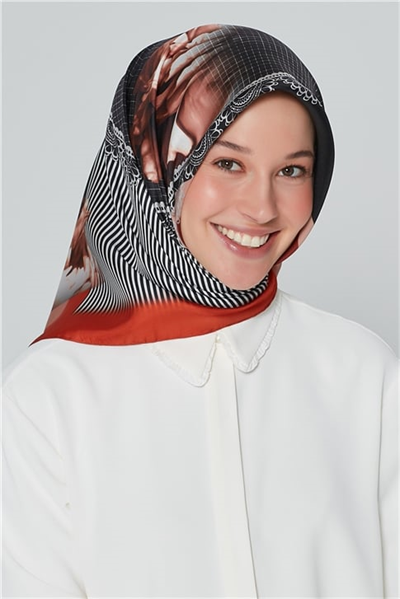 Armine Nostalji Twill İpek Eşarp 18Ya7284 02