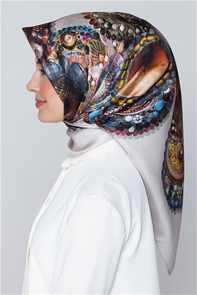 Armine Nostalji Twill İpek Eşarp 18Ya7405 15