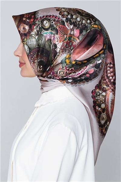 Armine Nostalji Twill İpek Eşarp 18Ya7405 14