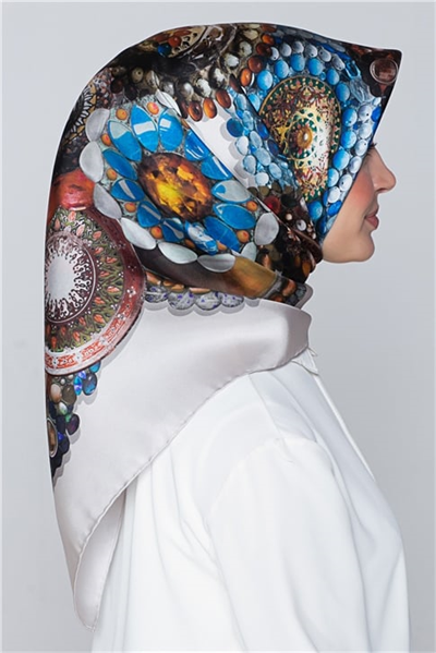 Armine Nostalji Twill İpek Eşarp 18Ya7405 15