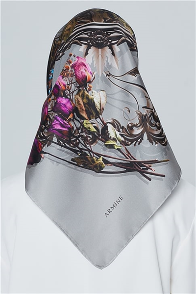 Armine Nostalji Twill İpek Eşarp 18Ya7469 33