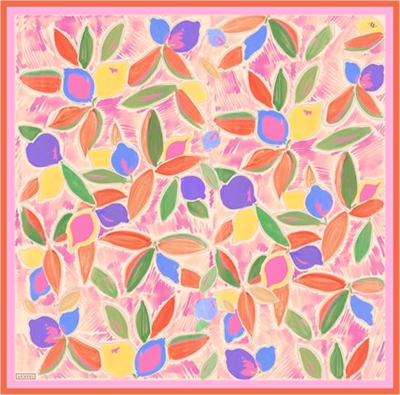 Armine Obje Desenli Saf İpek Sura Eşarp 9314D 01