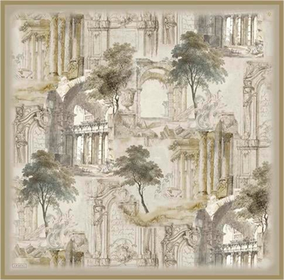 Armine Obje Desenli Saf İpek Sura Eşarp 9326D 56