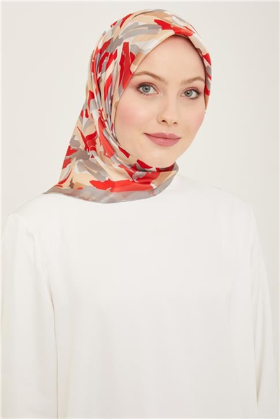 Armine Obje Desenli Sura İpek Eşarp 24Ya9141 81 05