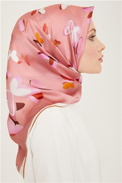 Armine Obje Desenli Twill İpek Eşarp 24Ya9146 33 52