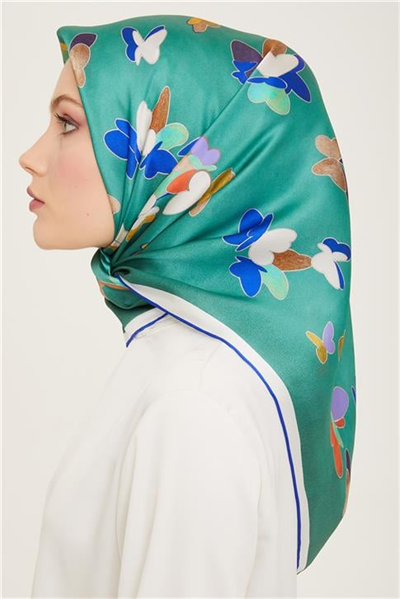 Armine Obje Desenli Twill İpek Eşarp 24Ya9146 33 84