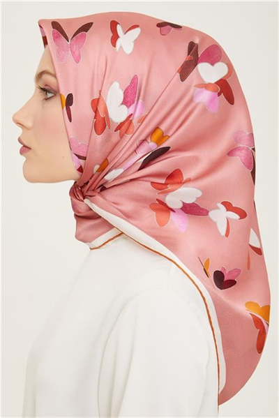 Armine Obje Desenli Twill İpek Eşarp 24Ya9146 33 52