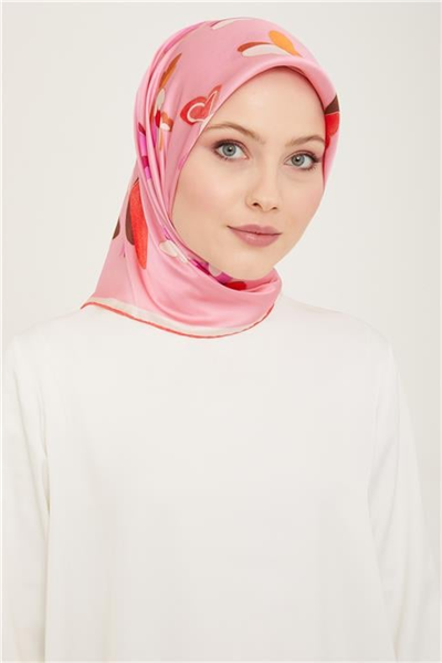 Armine Obje Desenli Twill İpek Eşarp 24Ya9146 33 04