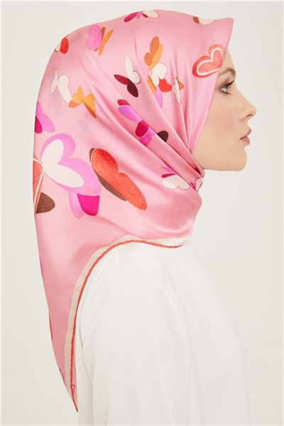 Armine Obje Desenli Twill İpek Eşarp 24Ya9146 33 04