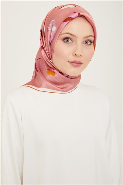 Armine Obje Desenli Twill İpek Eşarp 24Ya9146 33 52
