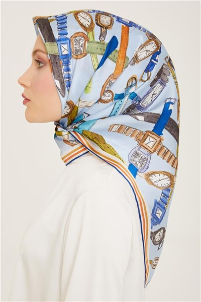 Armine Obje Desenli Twill İpek Eşarp 24Ya9141 80 81