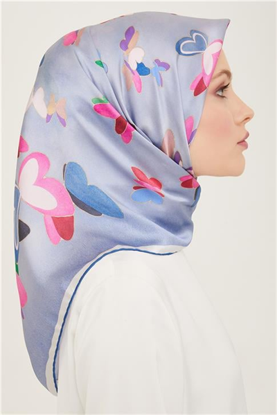 Armine Obje Desenli Twill İpek Eşarp 24Ya9146 33 34