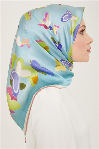 Armine Obje Desenli Twill İpek Eşarp 24Ya9146 33 32