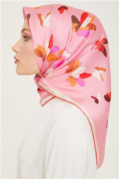 Armine Obje Desenli Twill İpek Eşarp 24Ya9146 33 04