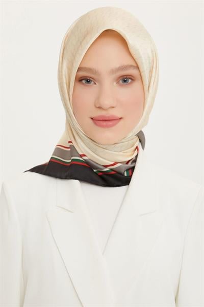 Armine Nostalji Serisi Twill İpek Eşarp 8724D-09