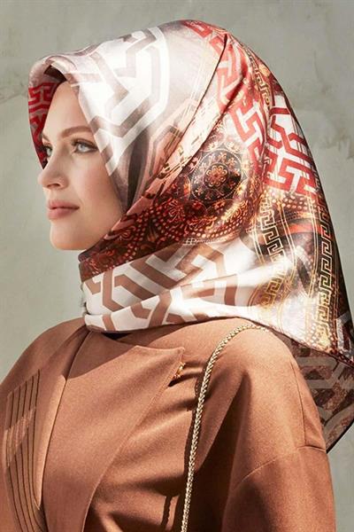 Armine Özel Nostalji Serisi Twill İpek Eşarp Modelleri 8245D-01