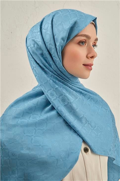 Armine Pamuk  Floş Monogram Zincir Şal 1 25